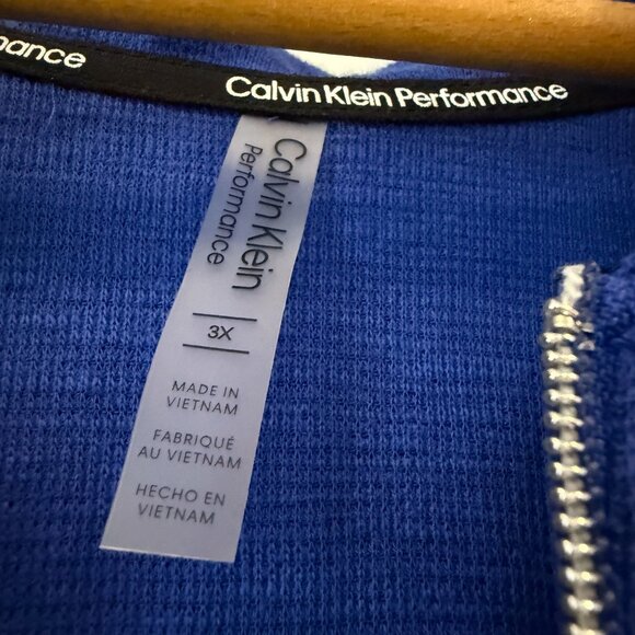 Calvin Klein Performance Sport Zip-Up Hoodie Sweater - 3X - Picture 8 of 9